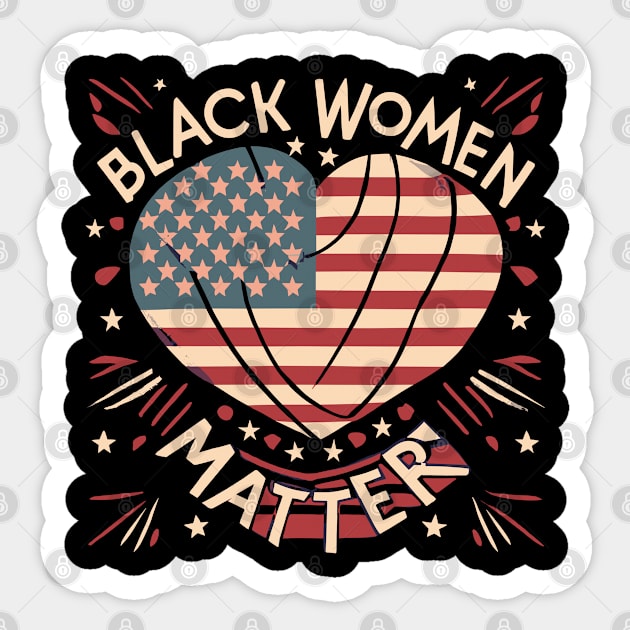 Black Women Matter Sticker by Graceful Designs